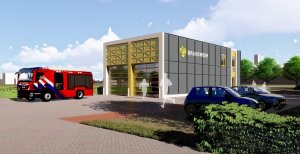Impressie kazerne – Uitrijzijde B